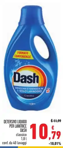 Conad Detersivo liquido per lavatrice Dash classico offerta