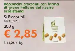 NaturaSì Bocconcini croccanti con farina di grano italiano dal nostro ecosistema Sì Essenziali NaturaSì offerta