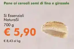 NaturaSì Pane ai cereali semi di lino e girasole Sì Essenziali NaturaSì offerta