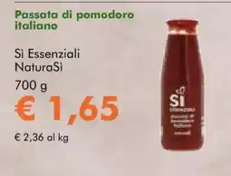 NaturaSì Passata di pomodoro italiano Si Essenziali NaturaSi offerta