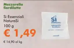 NaturaSì Mozzarella fiordilatte Si Essenziali NaturaSì offerta