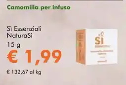 NaturaSì Camomilla per infuso Si Essenziali NaturaSi offerta