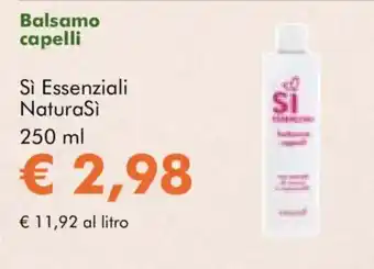 NaturaSì Balsamo capelli Si Essenziali NaturaSi offerta