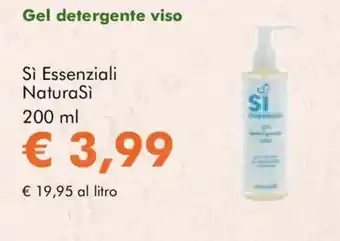 NaturaSì Gel detergente viso Si Essenziali NaturaSi offerta