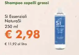 NaturaSì Shampoo capelli grassi Si Essenziali NaturaSi offerta