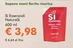 NaturaSì Sapone mani fiorito ricarica Si Essenziali NaturaSi offerta