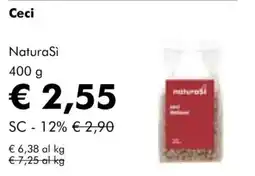 NaturaSì Ceci NaturaSi offerta