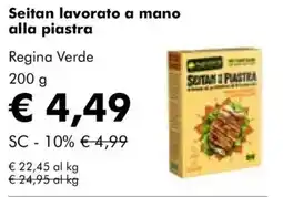 NaturaSì Seitan lavorato a mano alla piastra Regina Verde offerta