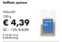 NaturaSì Soffiato quinoa NaturaSi offerta