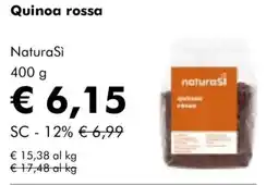 NaturaSì Quinoa rossa NaturaSi offerta
