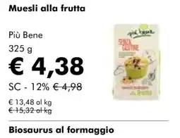 NaturaSì Muesli alla frutta Più Bene offerta