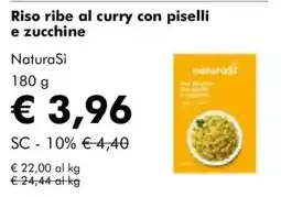 NaturaSì Riso ribe al curry con piselli e zucchine NaturaSì offerta