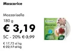 NaturaSì Mascarice Mozzarisella offerta