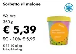 NaturaSì Sorbetto al melone We Are offerta