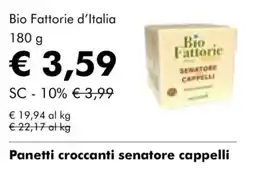 NaturaSì Bio Fattorie d'Italia Panettti croccanti senatore cappelli offerta
