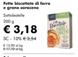 NaturaSì Fette biscottate di farro e grano saraceno offerta