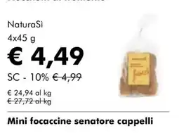 NaturaSì NaturaSi Mini focaccine senatore cappelli offerta
