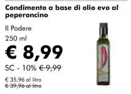 NaturaSì Condimento a base di olio evo al peperoncino Il Podere offerta