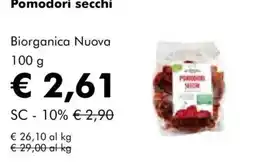 NaturaSì Pomodori secchi Biorganica Nuova offerta