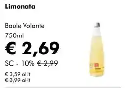 NaturaSì Limonata Baule Volante offerta