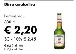 NaturaSì Birra analcolica Lammsbrau offerta