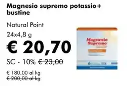 NaturaSì Magnesio supremo potassio+ bustine Natural Point offerta