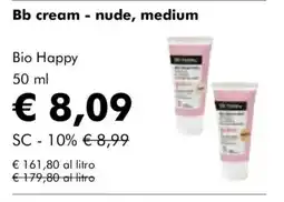 NaturaSì Bb cream - nude, medium Bio Happy offerta