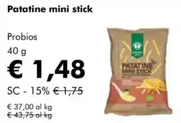 NaturaSì Patatine mini stick Probios offerta