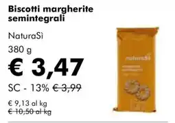 NaturaSì Biscotti margherite semintegrali NaturaSì offerta