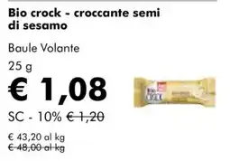 NaturaSì Bio crock - croccante semi di sesamo Baule Volante offerta