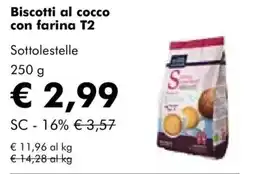 NaturaSì Biscotti al cocco con farina T2 Sottolestelle offerta