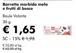 NaturaSì Barretta morbida mela e frutti di bosco Baule Volante offerta
