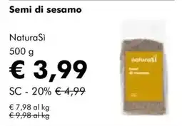 NaturaSì Semi di sesamo NaturaSi offerta