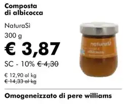 NaturaSì Composta di albicocca NaturaSi offerta
