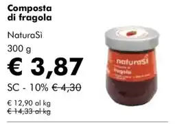 NaturaSì Composta di fragola NaturaSi offerta