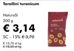 NaturaSì Tarallini turanicum NaturaSi offerta