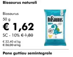 NaturaSì Biosaurus naturali Biosaurus offerta