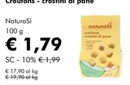 NaturaSì Crostini di pane NaturaSi offerta