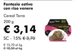 NaturaSì Fantasia estiva con riso venere Cereal Terra offerta