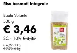 NaturaSì Riso basmati integrale Baule Volante offerta