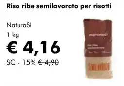 NaturaSì Riso ribe semilavorato per risotti NaturaSi offerta