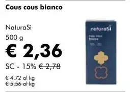 NaturaSì Cous cous bianco NaturaSi offerta