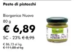 NaturaSì Pesto di pistacchi Biorganica Nuova offerta