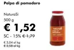 NaturaSì Polpa di pomodoro NaturaSi offerta