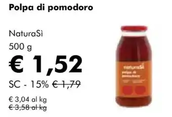 NaturaSì Polpa di pomodoro NaturaSi offerta