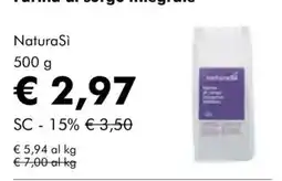 NaturaSì Farina di segale integrale NaturaSi offerta