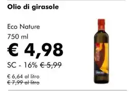 NaturaSì Olio di girasole Eco Nature offerta