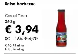 NaturaSì Salsa barbecue Cereal Terra offerta