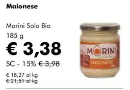 NaturaSì Maionese Morini Solo Bio offerta