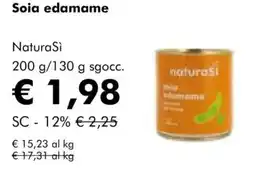 NaturaSì Soia edamame NaturaSi offerta
